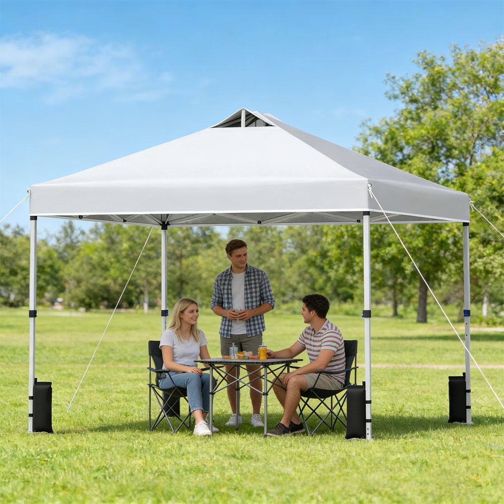 Commercial Pop Up Canopy Tent With Wheeled Storage Bag For Events_voghion.com